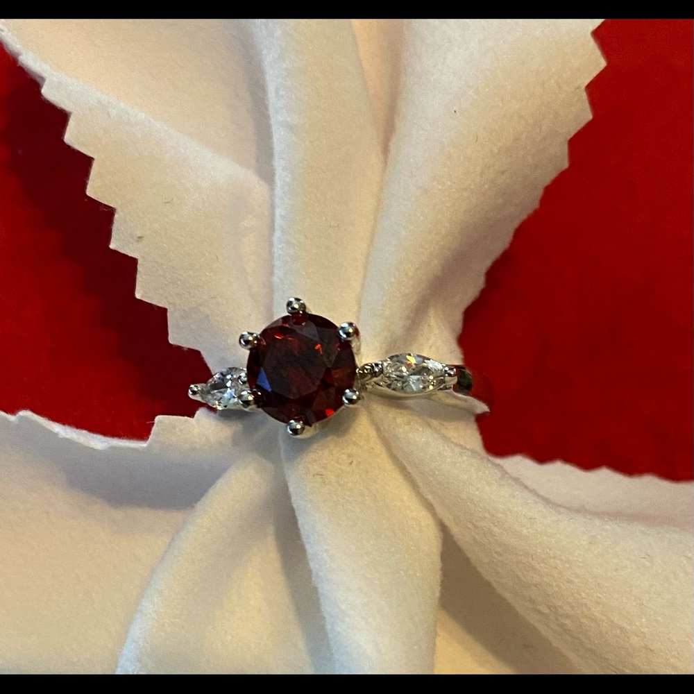 Ruby & Topaz Ring - image 8